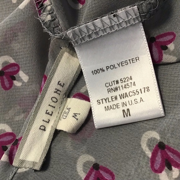 🦋Pleione Nordstrom Floral Keyhole Tie Blouse - Picture 6 of 8